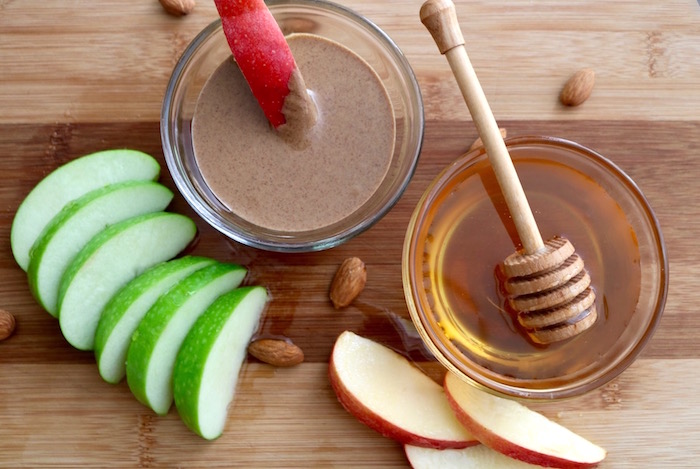 apple almond butter snack