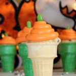 Pumpkin cupcake cones