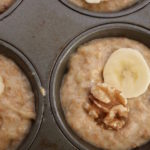banana date muffins with walnuts