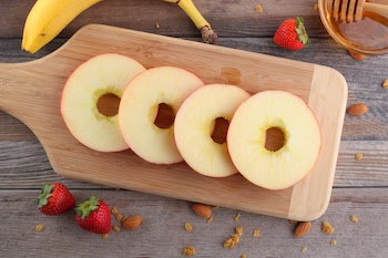 honeycrisp cored apple slices