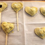 blueberry heart- pie pops pre bake