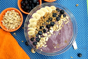 blueberry cashew bowl