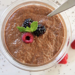 chocolate chia pudding
