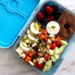 high protein salad lunchbox