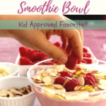 raspberry honey smoothie bowl pin