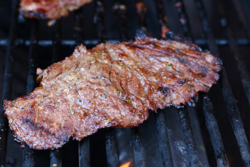grilled steak fajitas grilled