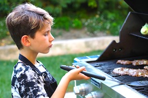 grilled steak fajitas kids grilling