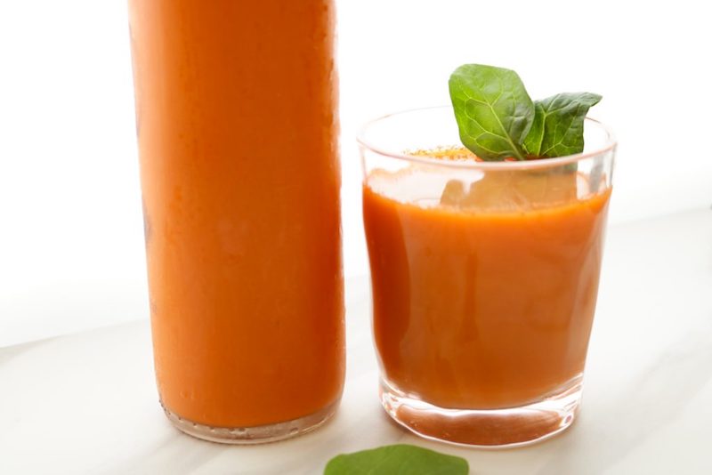 fresh carrot juice