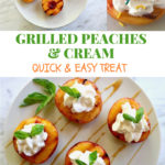 grilled peaches and cream