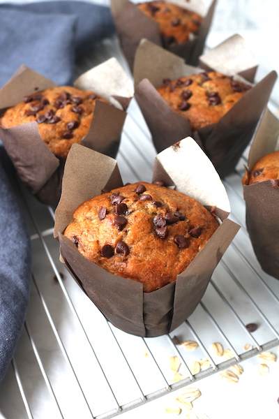 banana chocolate chip muffins