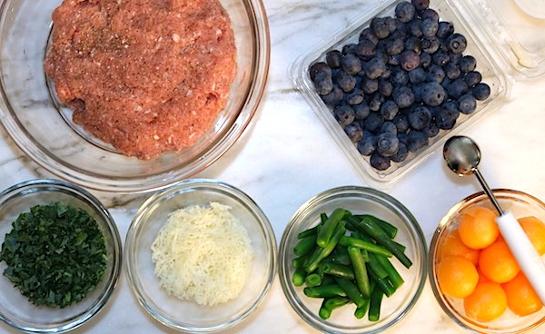easy turkey meatball lunch ingredients