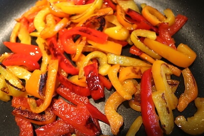 saute bell peppers