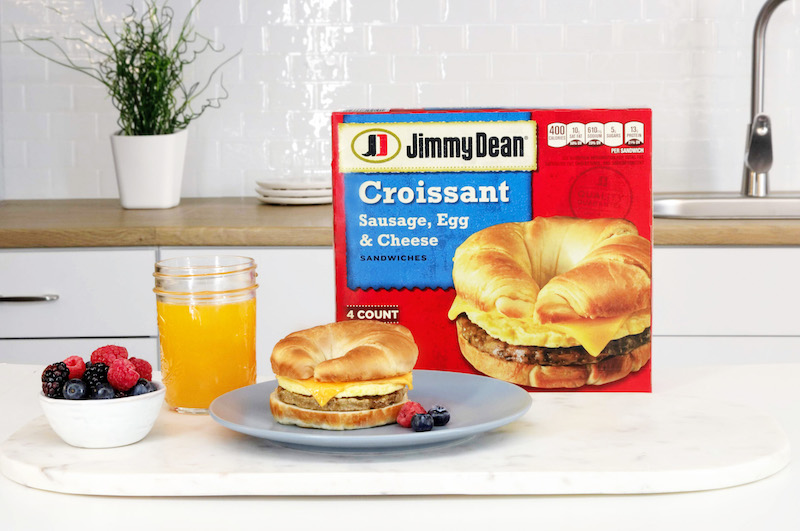 back to school breakfast ideas jimmy dean croissant breakfast sandwich