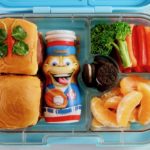 back to school kid friendly slider recipe with veggie butterfly