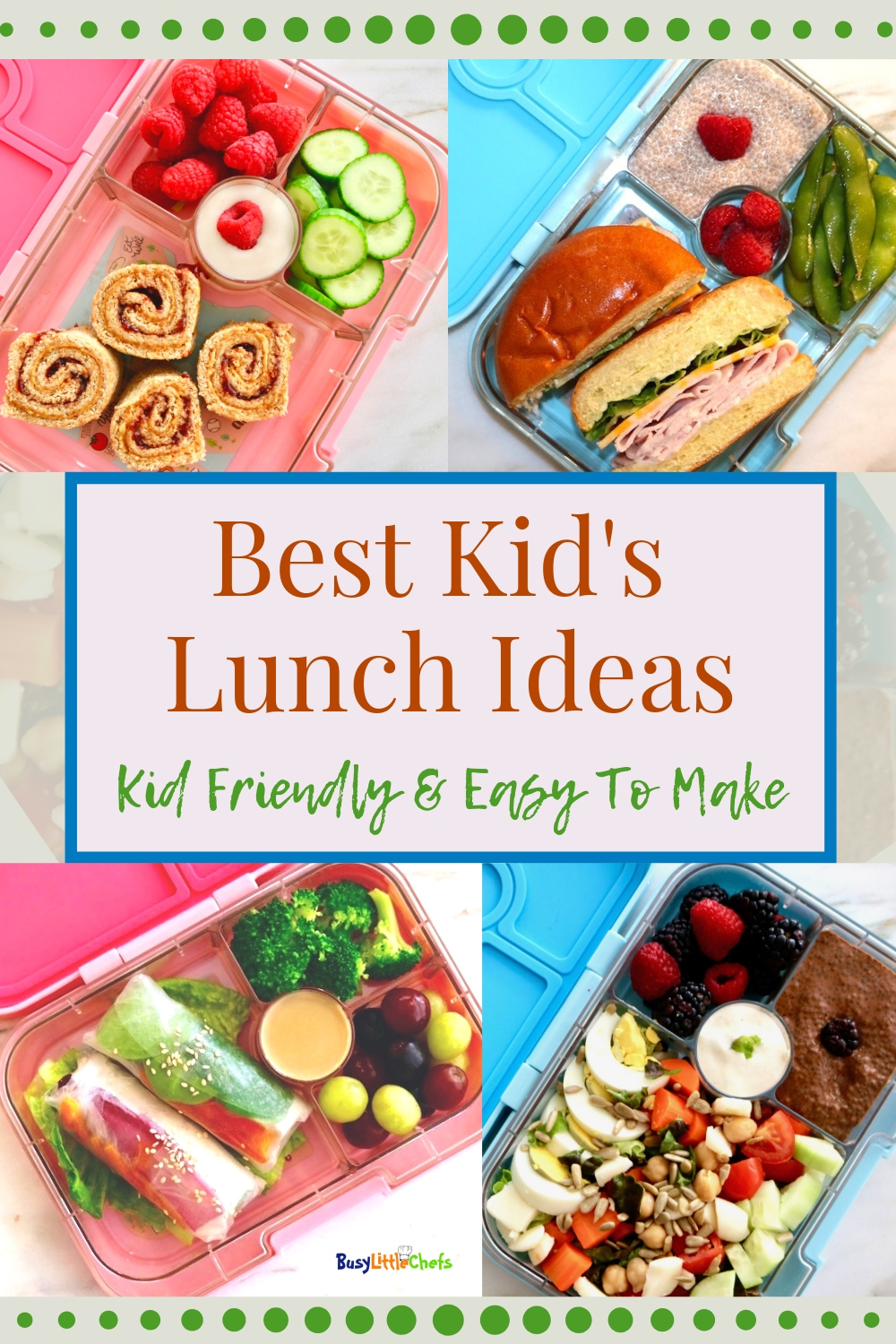 Best Kids Lunch Ideas | Healthy School Lunch Recipes | Busy Little Chefs