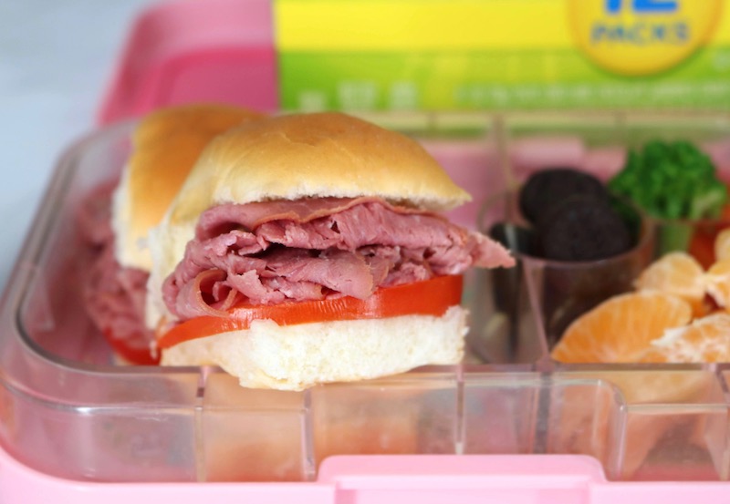 back to school kid friendly roast beef slider recipe