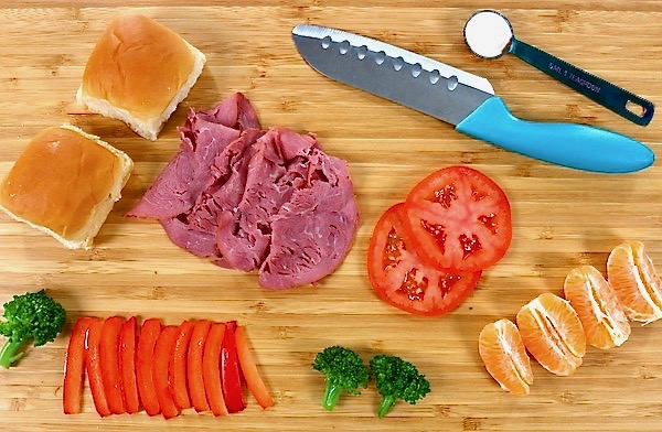 roast beef slider set up