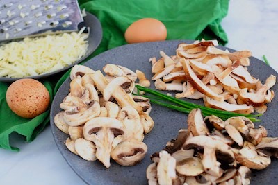 cheese and mushroom quiche ingredients