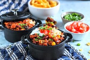 tn-3 bean turkey chili pots