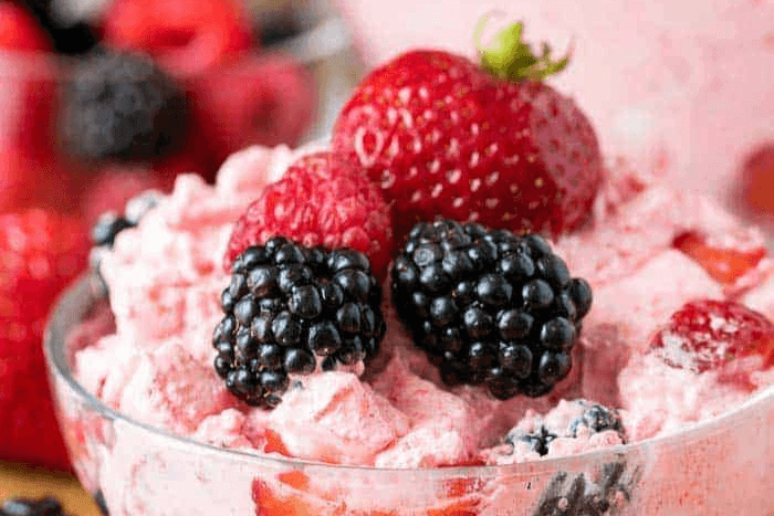 berry fluff jello salad