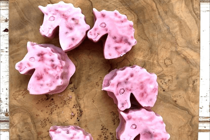 frozen unicorn yogurt bites