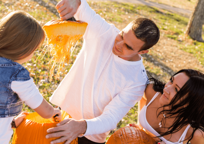 pulling pumpkin top off