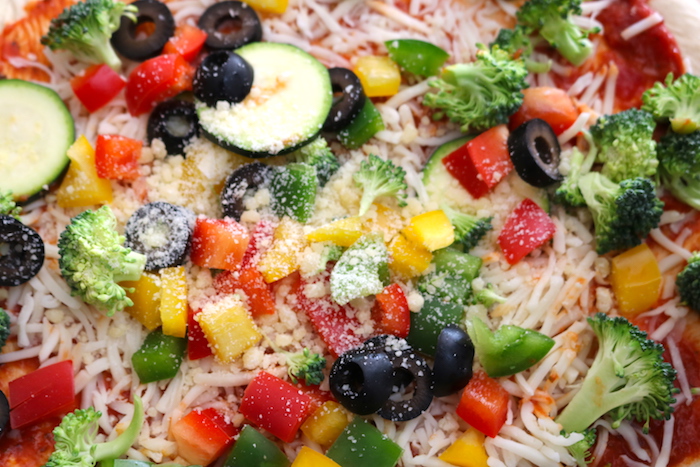 veggie pizza bell peppers