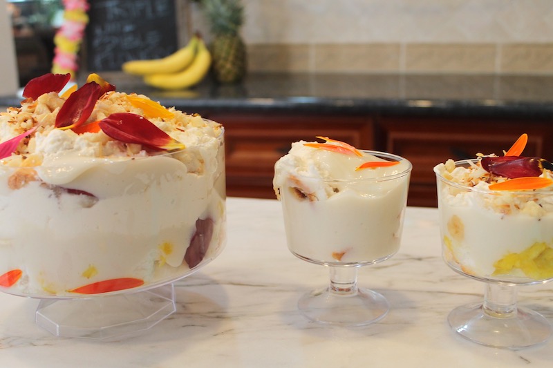 hawaiian trifle and mini trifles