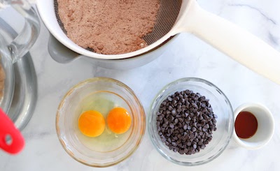 chocolate snowball cookies ingredients 2