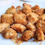 crispy baked chicken nuggets panko on a plate