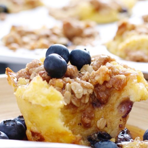 blueberry sourdough bread french toast topping feature