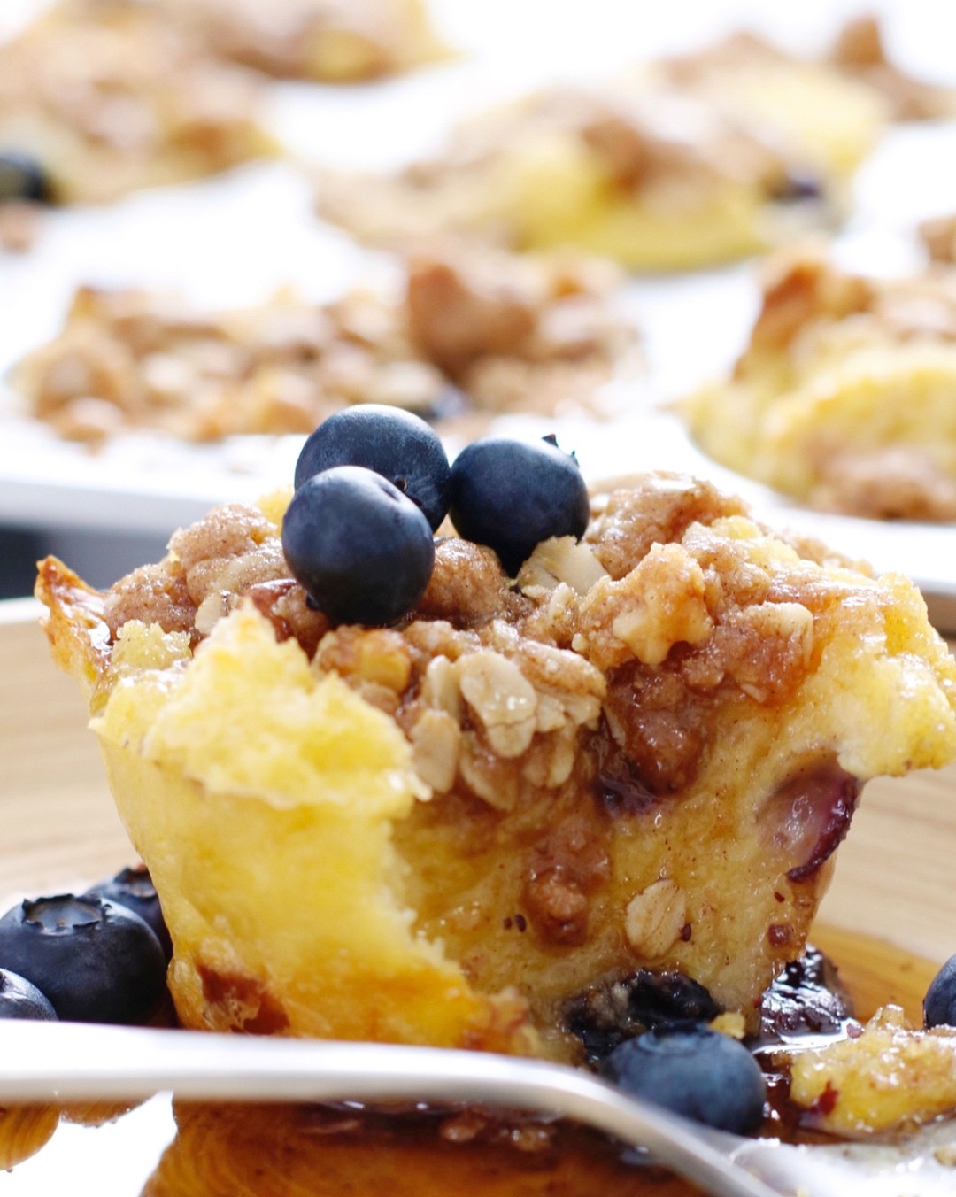 blueberry sourdough bread french toast topping feature