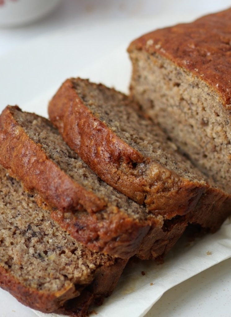 easy banana bread recipe with thawed bananas