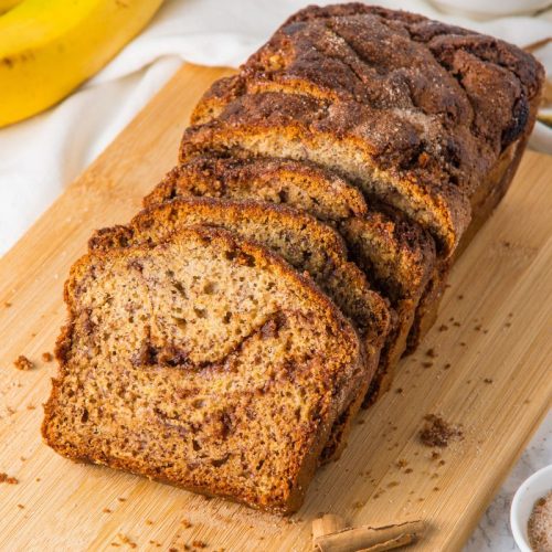 Cinnamon Swirl Banana Bread+feature image