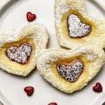 Strawberry Heart Shaped Puff Pastry